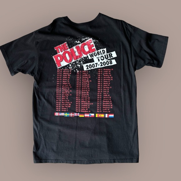 The Police World Tour Concert Tee Shirt 2007 -2008 | Size XL - Picture 3 of 5